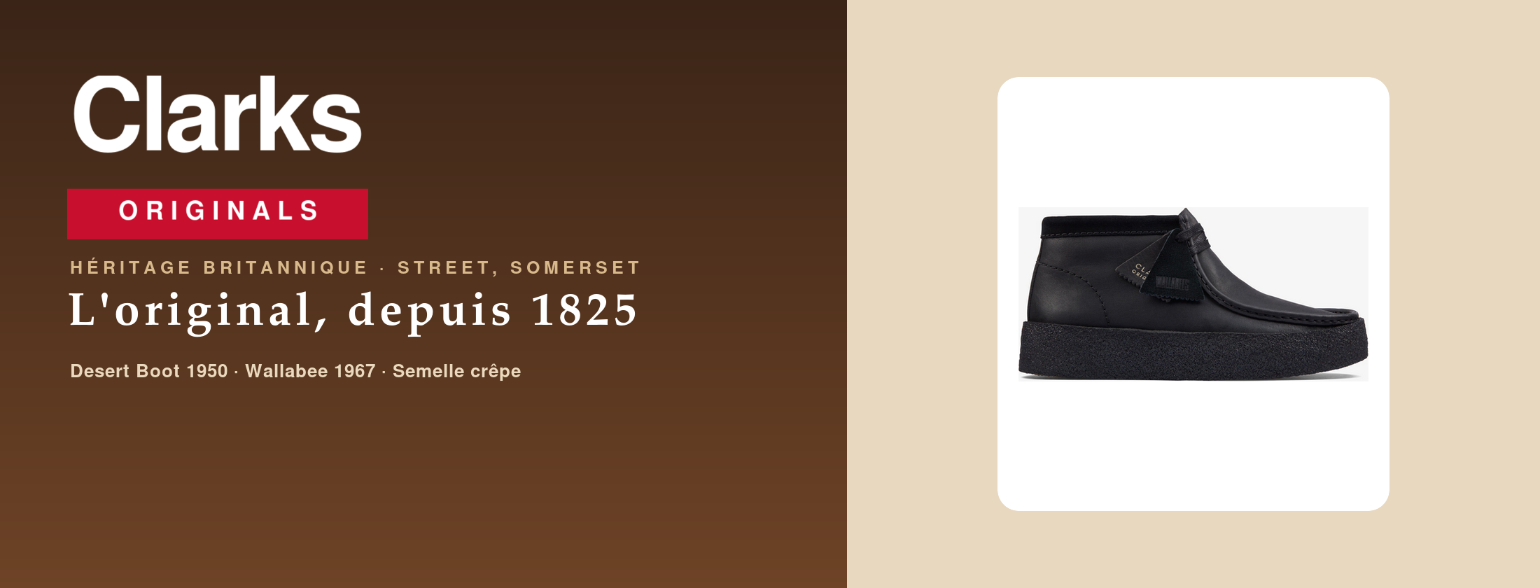 Chaussures comfort, desert boots et originals
