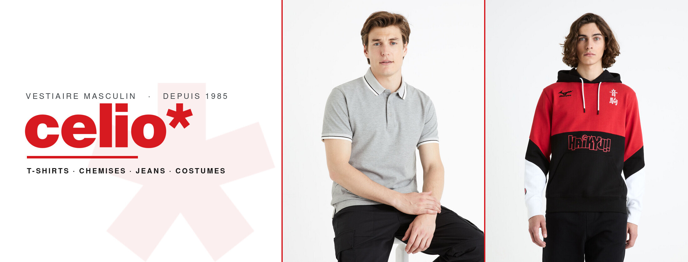 Prêt-à-porter homme, essentiels et collaborations