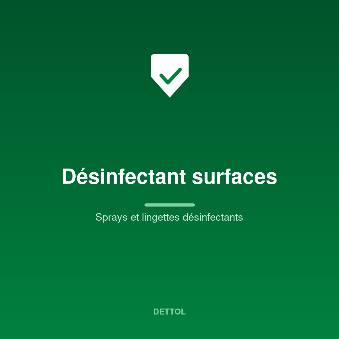 Désinfectant surfaces