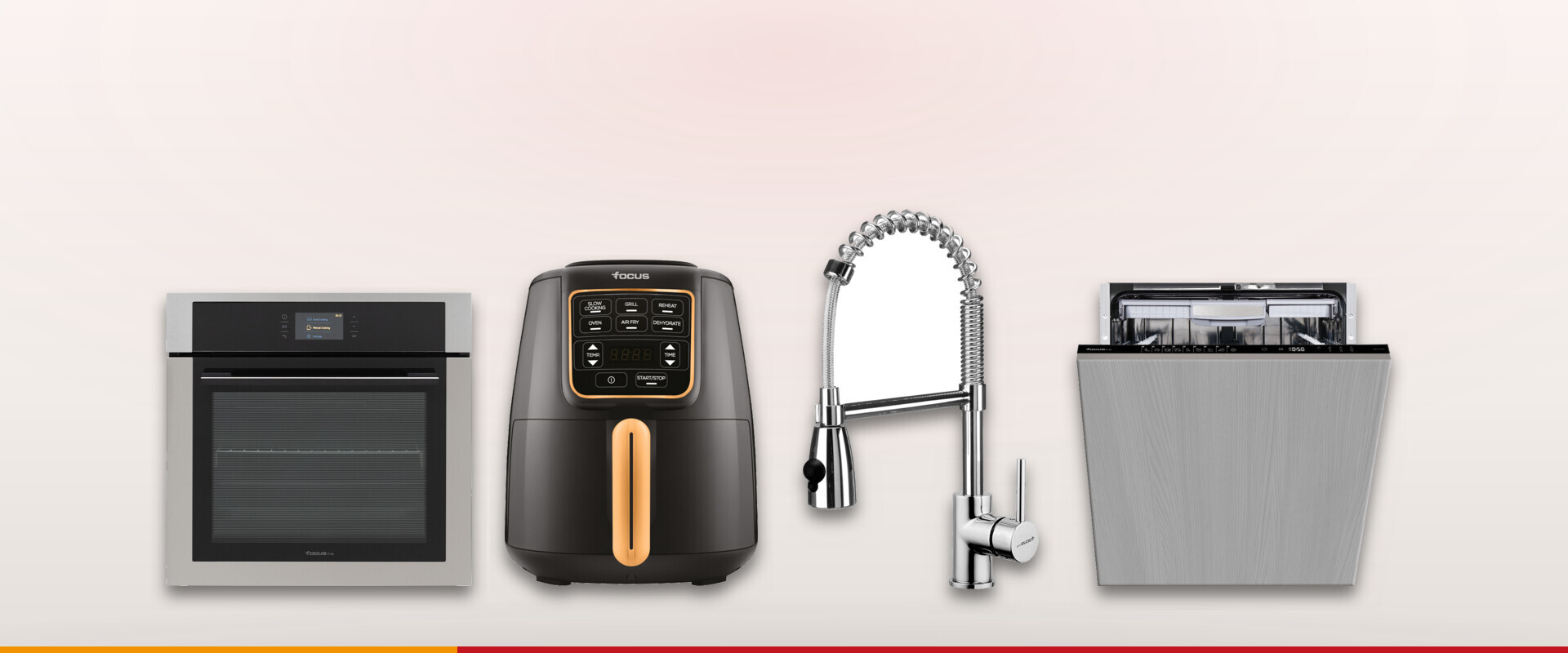 Tout l'électroménager de la cuisine et de la maison.