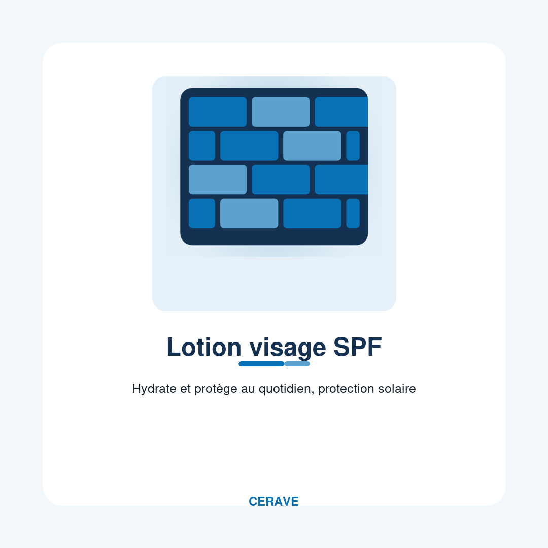 Lotion visage SPF