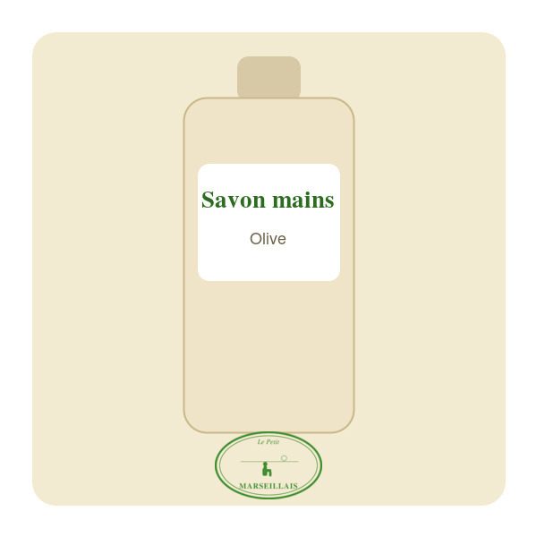 Savon liquide mains Olive