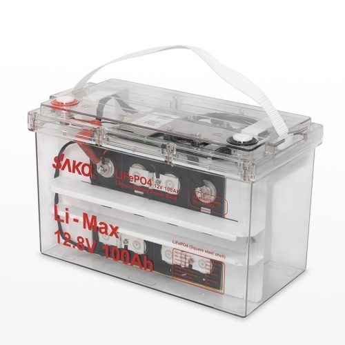 Li-Max 12.8v 100ah LiFePO4 battery transparent model