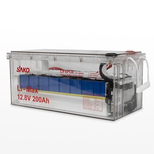 Li-Max Series 12.8v 200ah transparent model