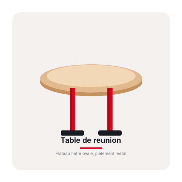 Table de réunion