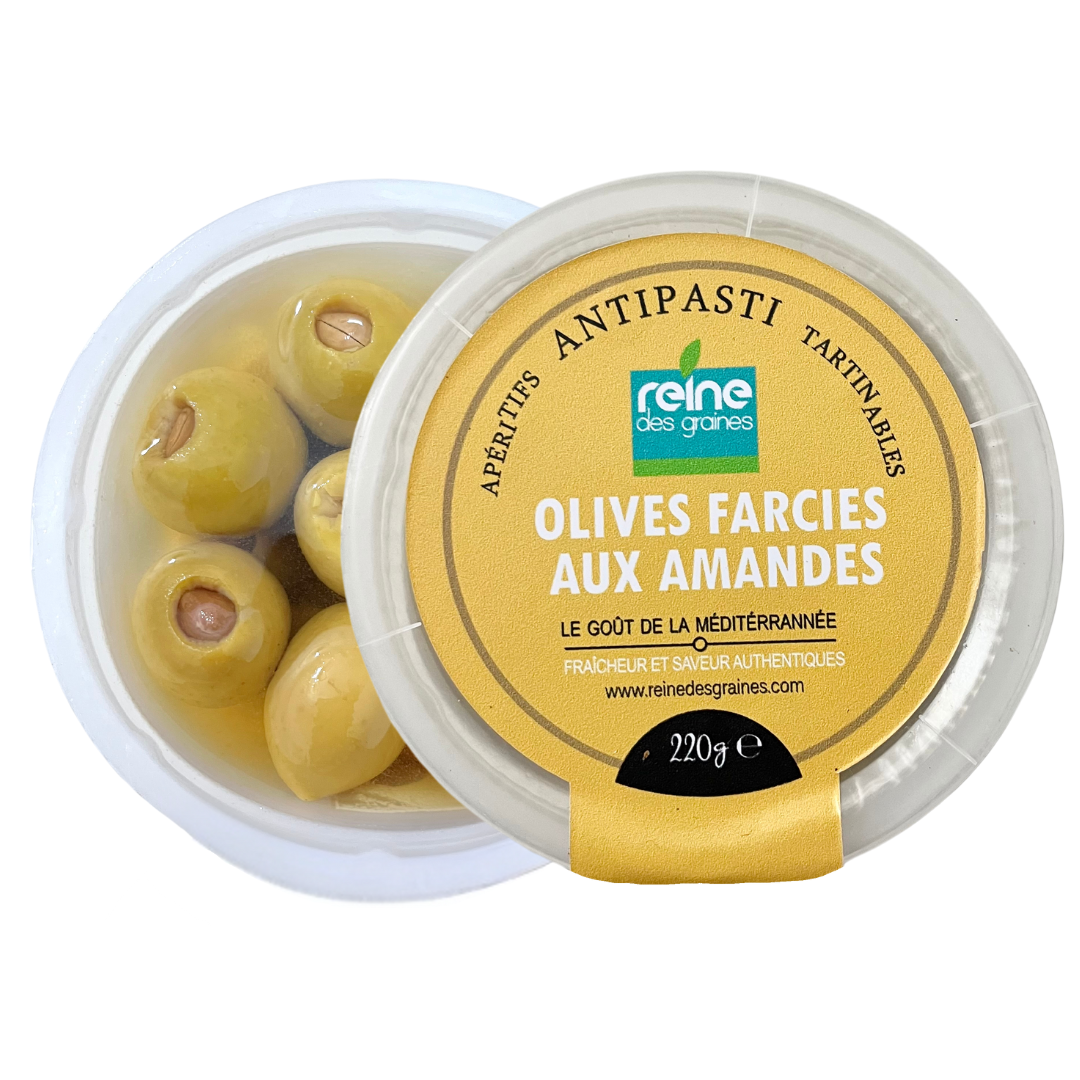 Olives farcies amandes 220gr